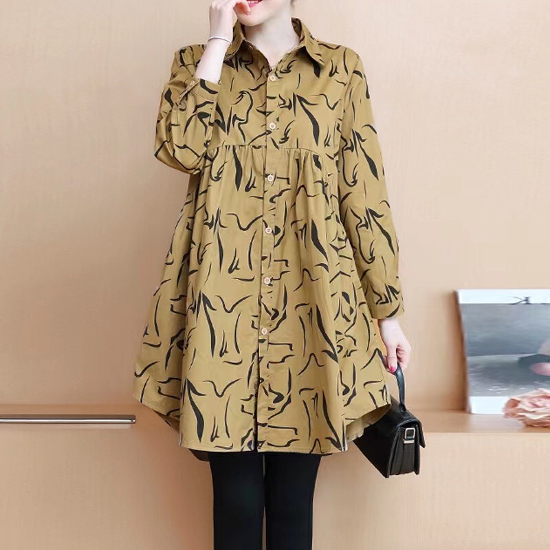 Women's Shirts Spring 2026 New Plus-Size Women's Shirts Korean Style Loose Tops That Cover the Belly, Stylish and Fashionable Women's Shirts Spring 2026 New Plus-Size Women's Shirts Korean Style Loose Tops That Cover the Belly, Stylish and Fashionable