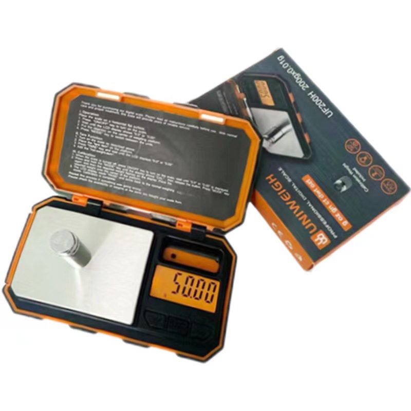 外贸热销带砝码工具箱珠宝秤高精准黄金秤翻盖电子秤家用型首饰秤