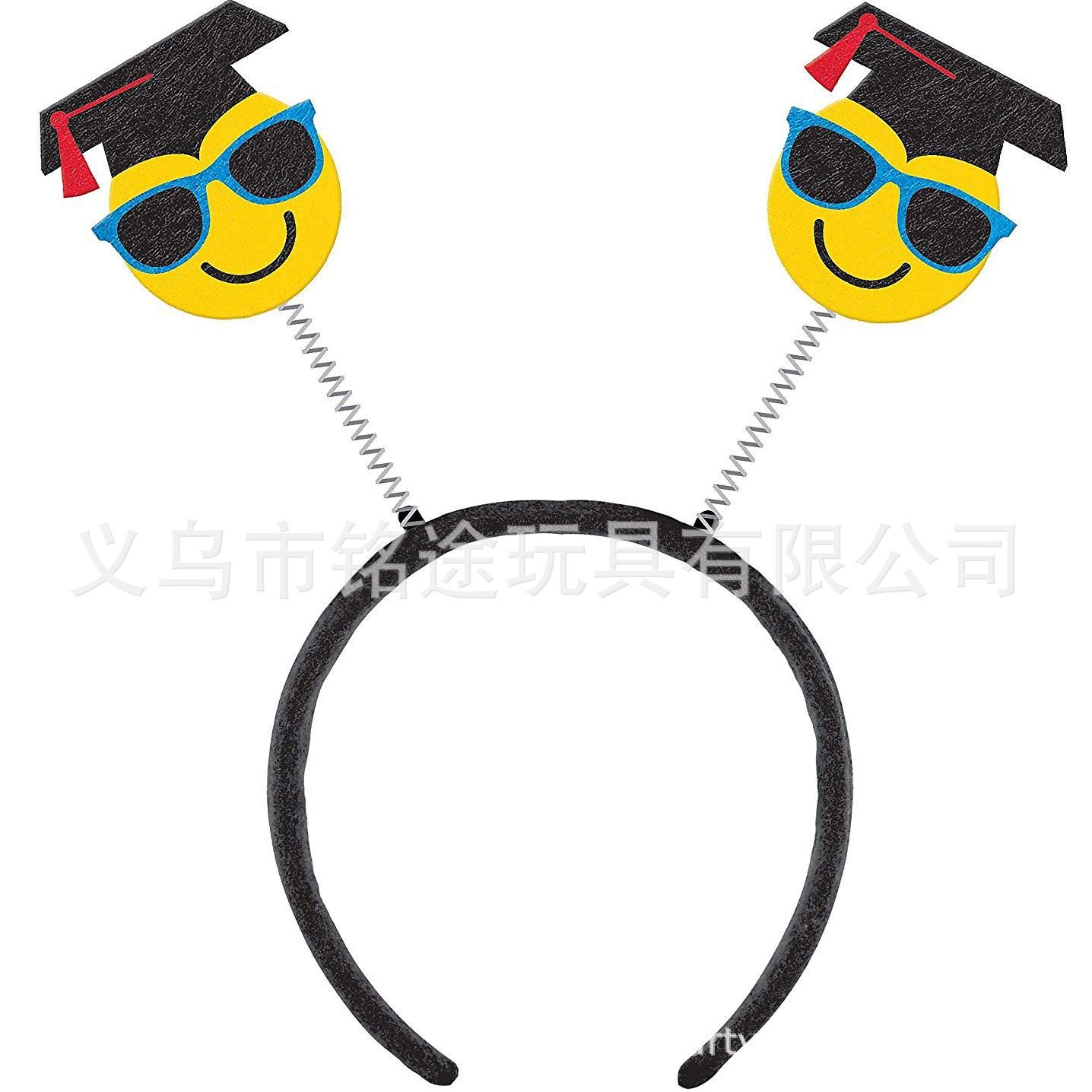 Europeo y americano temporada de graduación divertido cabeza hebilla doctor sombrero mini doctor diadema temporada de graduación decorativo tocado diadema