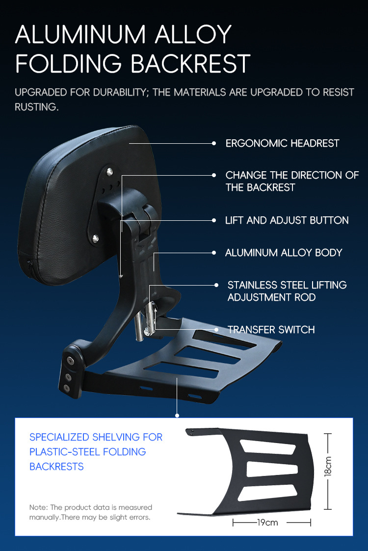 Suitable for Benda Chinchilla 350: crash bars, anti-fall bumpers, foldable backrest, tail rack, side bags, rear cargo rack modification parts