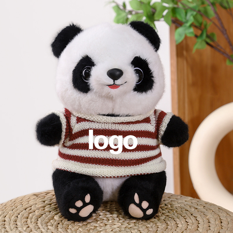 Juguetes de peluche Panda LOGO Coche 4s Tienda Juguetes Lindo Panda Simulado Muñeca Panda Regalo