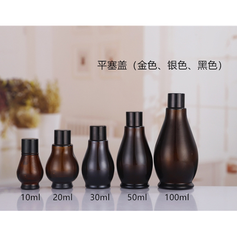 卸売 20 ミリリットルサンプル茶色のシングルおよびダブルひょうたんエッセンシャル オイル ボトル スプレー ローション詰め替えボトル空ボトル複数仕様在庫あり|undefined