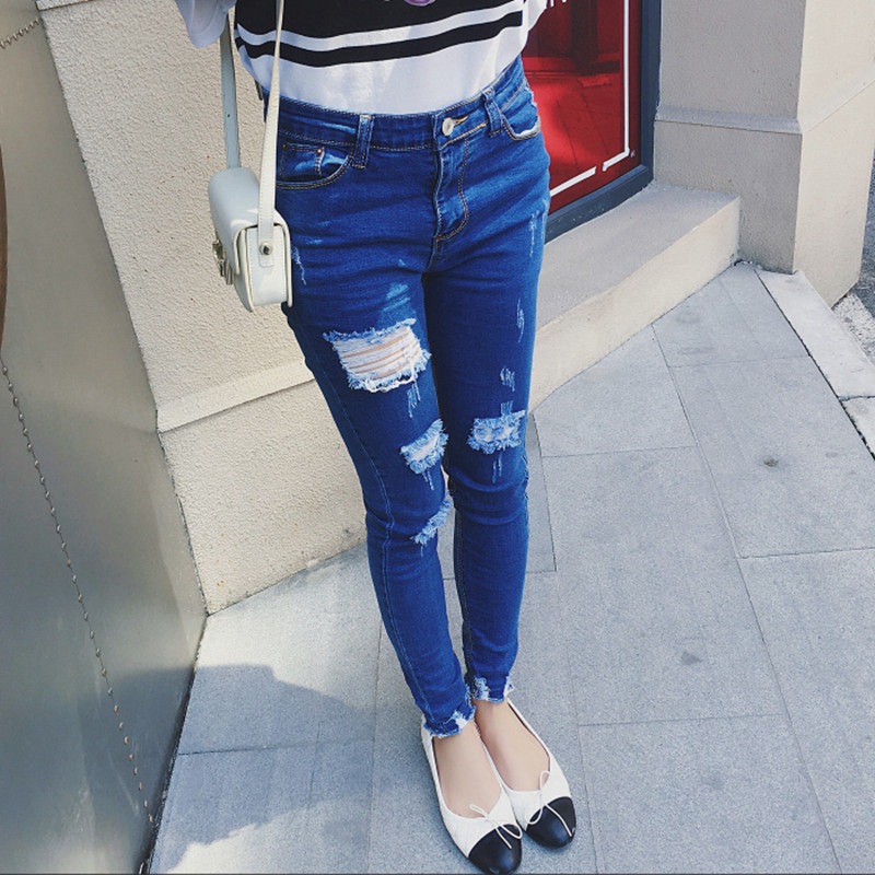 2022 Fashion high waist jeans women ladi...