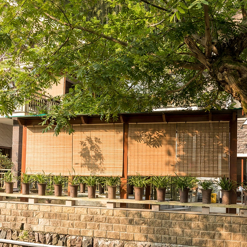 Бамбуковые шторы, рулонные шторы, римские шторы, бамбуковые рулонные шторы блэкаут, шторы блэкаут для балкона, бамбуковые оконные шторы, для чайной, для гостевого дома, для отеля, для наружного использования, бамбуковое плетение