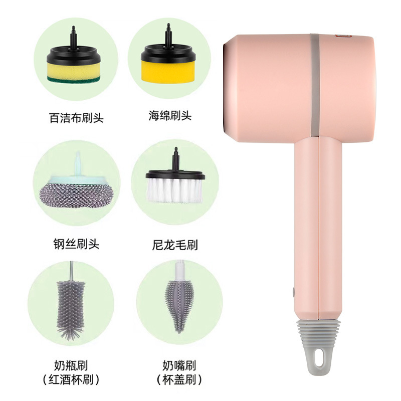 Cocina hogar eléctrico cepillo de limpieza plato cepillo olla artefacto de carga cepillo multifuncional cepillo de botella cepillo de la Copa cepillo de zapatos