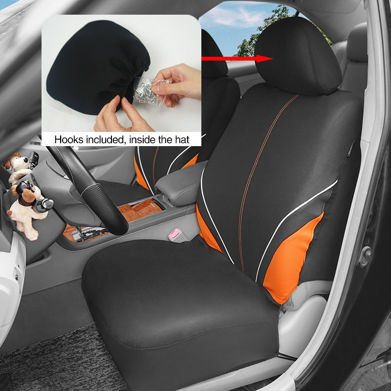 New Style Patchwork Contrasting Color Polyester Fabric Car Seat Covers Are a Hot-Selling Cross-Border Hit