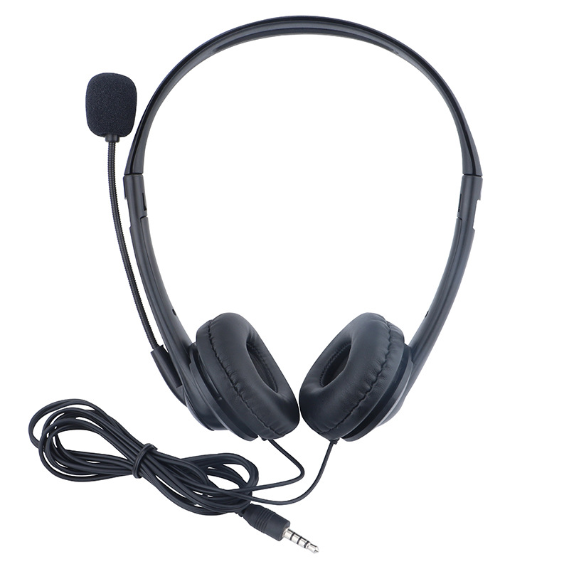 auriculares cableados con micrófono operador estéreo auriculares de computadora tableta móvil universal