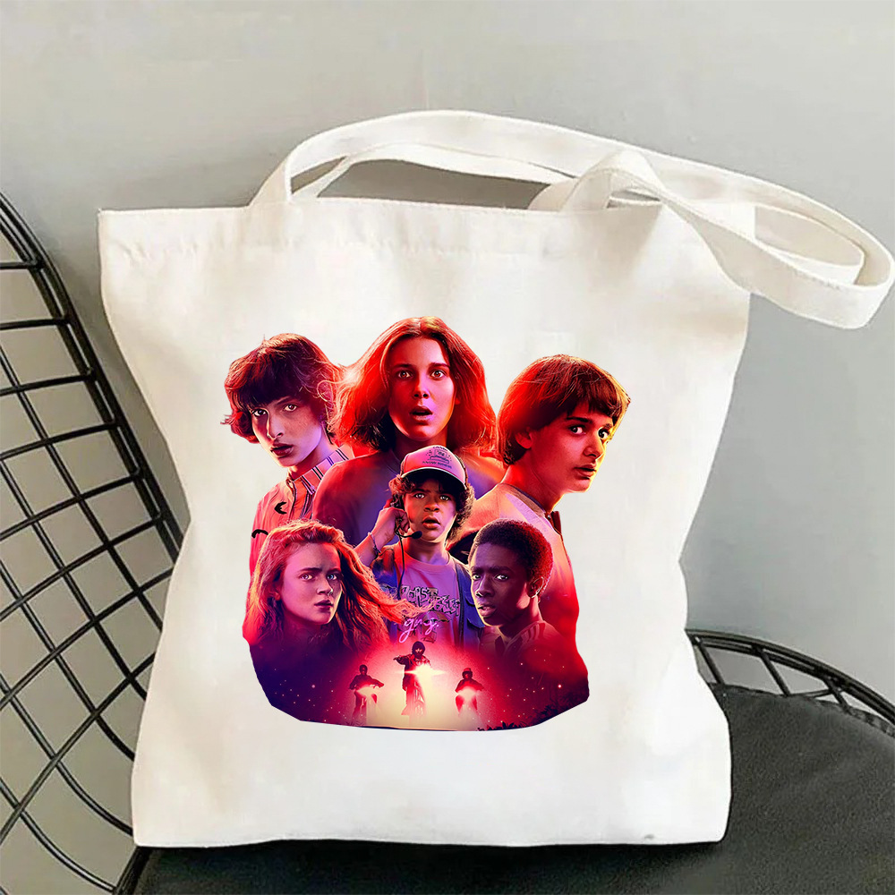 Bolsa de Tela Impresa de Hombro Tela Oxford con Estampado para Uso Diario
