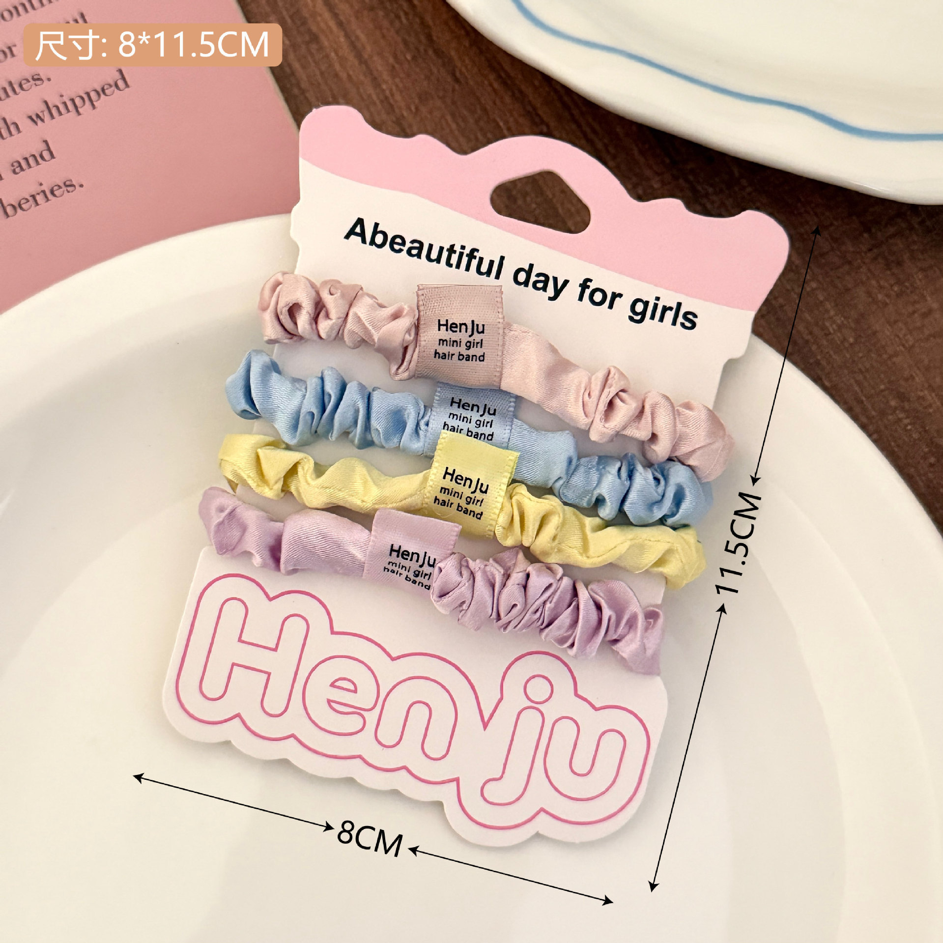 Nuevo punto ondulado anillo de pelo intestino delgado adornamiento de cabello de alta elasticidad duradera cuerda de cabello de correa de cabello para chicas al por mayor