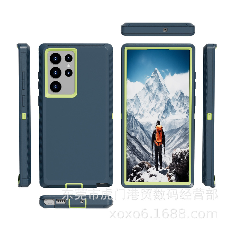 Samsung S22Ultra ロボットに適した 3 つの耐性のある携帯電話ケース、落下防止アーマーケース、SAMSUNG S22U 保護カバー|undefined