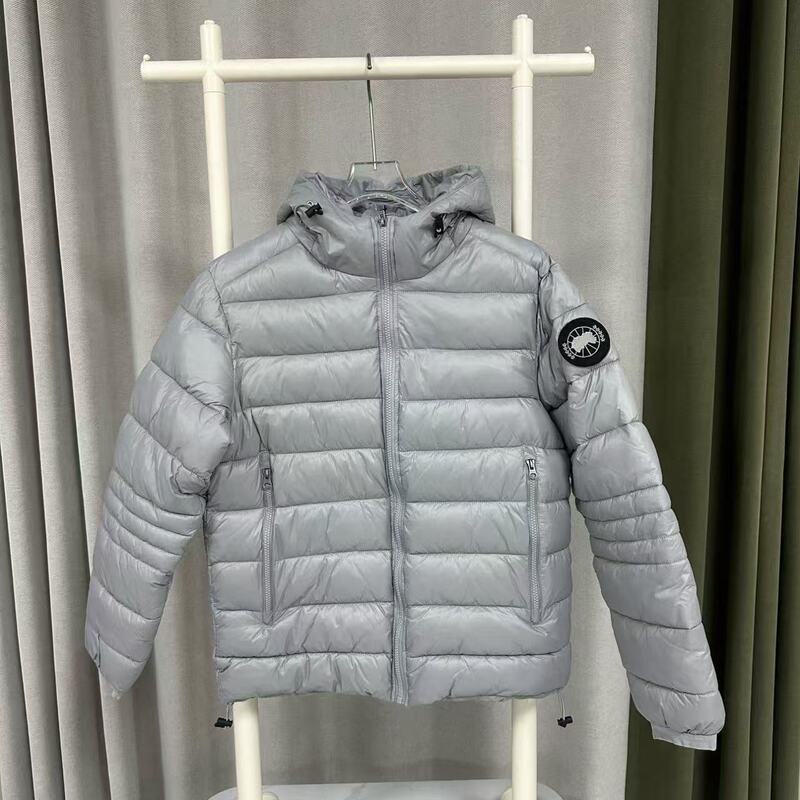 跨境外贸大鹅棉服男女同款保暖纯色连帽徽标棉服Cypress系列外套|undefined