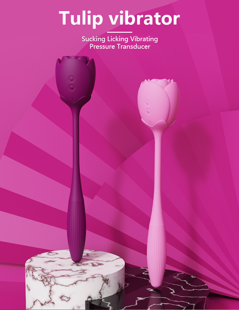 Mysite New Rose Double Head Sucking Egg Skipping Rose Vibrators 10 2 in 1 rose vibrator