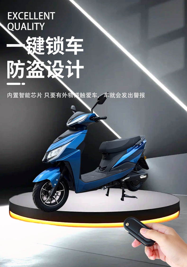 Electric Motorcycle War Wolf 3 Electric Scooter Cross-Border Export Adult Scooter Non-Standard Electric Motorcycle Foreign Trade Manufacturer