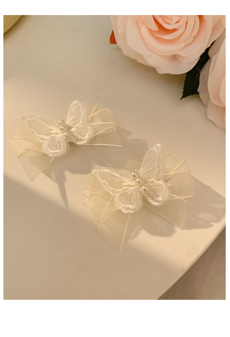 Bow Knot Pattern Women's Gender Casual, Elegant, Korean Style Style Casual Elegant Korean Style Bow Knot Gauze Hair Clip