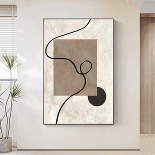 Modern minimalist living room decoration painting abstract floor-standing painting opposite door entrance painting corridor entrance door facing wall hanging painting