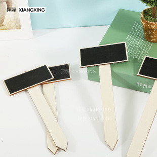 Creative small blackboard Mini Card wooden succulent decorative board children's message price tag Home Wooden Crafts