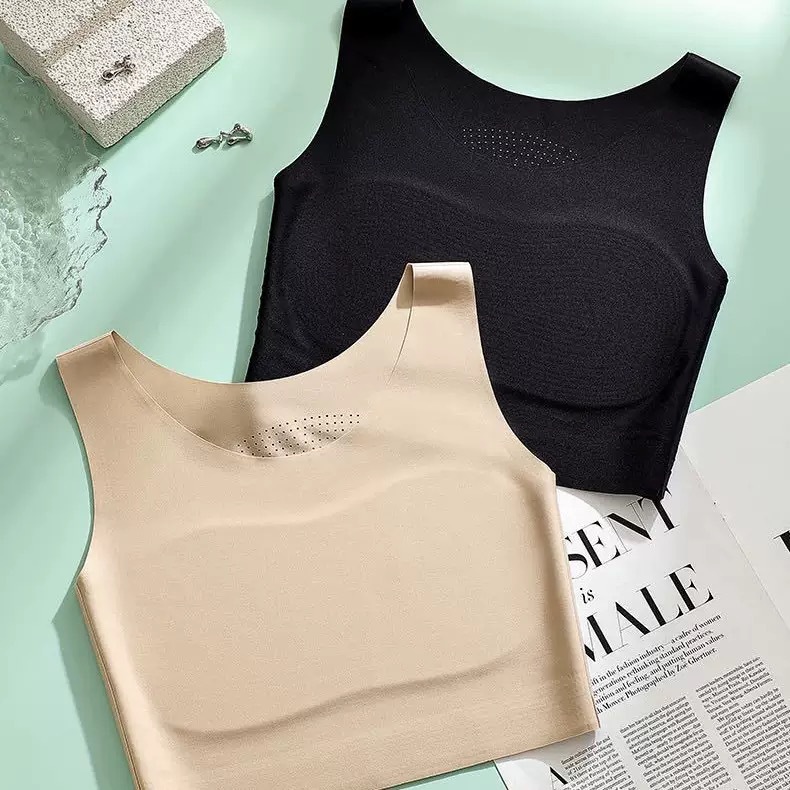 Los pechos grandes muestran ropa interior de corsé pequeño para mujer, talla grande sin costuras les súper plano, artefacto de pecho guapo t invisible chaleco anti-golpes