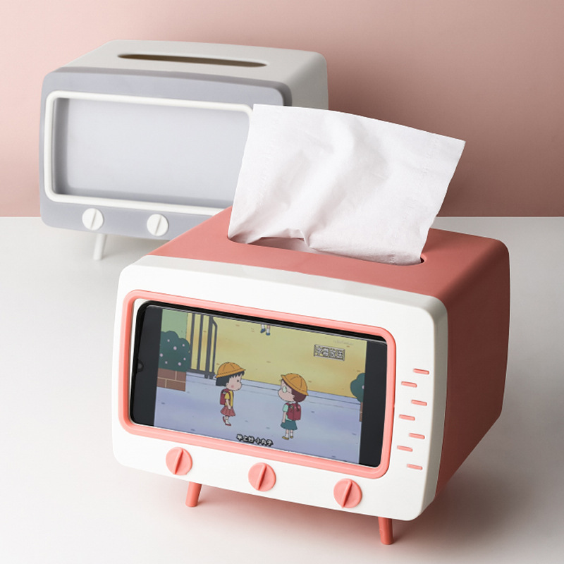 Life ins Internet celebridad caja de pañuelos multifuncional TV caja de pañuelos teléfono móvil titular de la sala de almacenamiento