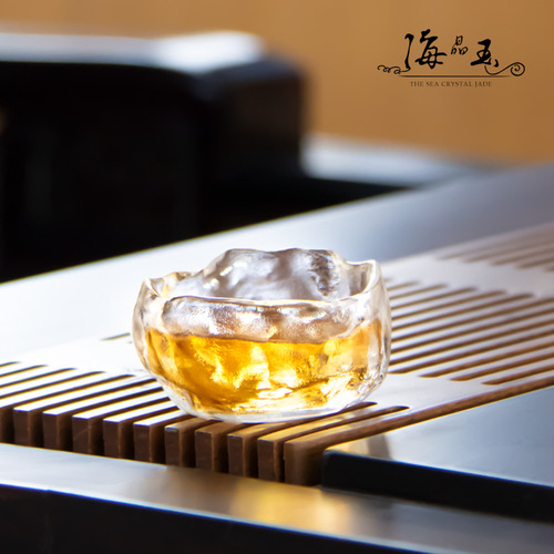 Glaze tea cup single cup Japanese style mini personal small tea cup thickened glass god cup set master cup wholesale