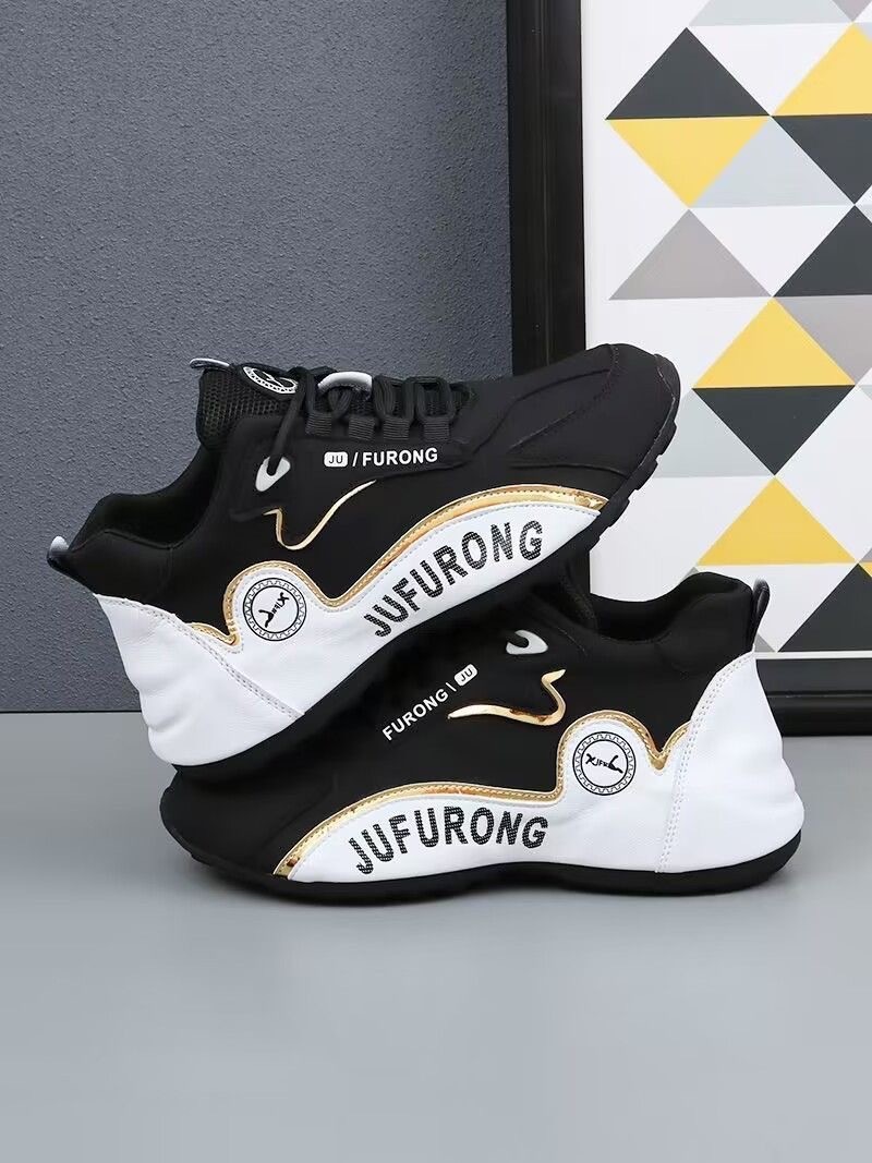 Chaussures pour hommes, baskets blanches unisexes épaisses, chaussures de sport tendance pour le printemps, style populaire sur TikTok, chaussures de papa pour couples_voghion.com