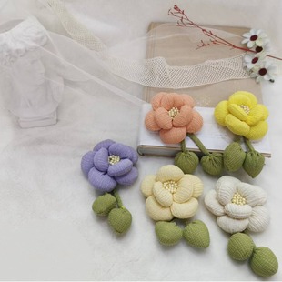 New Fabric Flower Brooch Accessories Stereo Rose DIY Jewelry Bag Pendant Mobile Phone Case Shoes and Hats Accessories