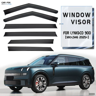 Rain shield — 900 Window Visor - standard-packaging-without-logo-6pcslynk-co-900mk1-l946-2025pcno-bright-stripsrain-shield