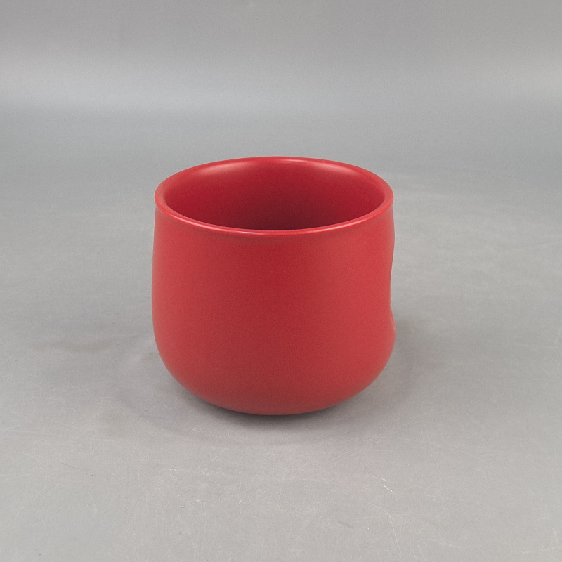 Fuente mate mate mate gran vientre taza de cerámica de temperatura media lujo ligero personalidad taza de marca regalo de comercio exterior taza de café de bronce