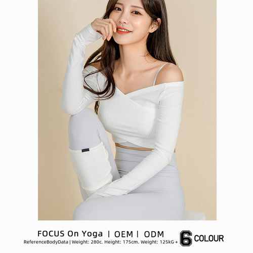 Women's New  Autumn/Winter Long Sleeve Sports Fitness Yoga Top Korean Version Ins Trendy Yoga T-Shirt Wholesale
