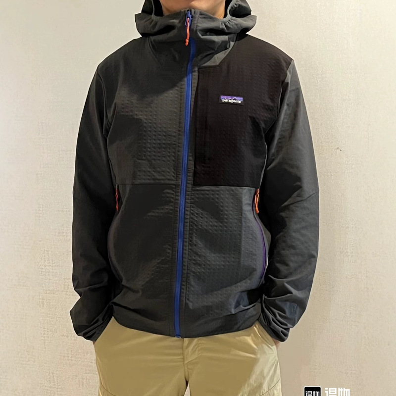 Cross-border P@ta BaJia R1 Autumn/Winter Outdoor Mountain Style Thin Fleece Softshell Jacket with Color Block Design and Hood, Unisex Cross-border P@ta BaJia R1 Autumn/Winter Outdoor Mountain Style Thin Fleece Softshell Jacket with Color Block Design and Hood, Unisex