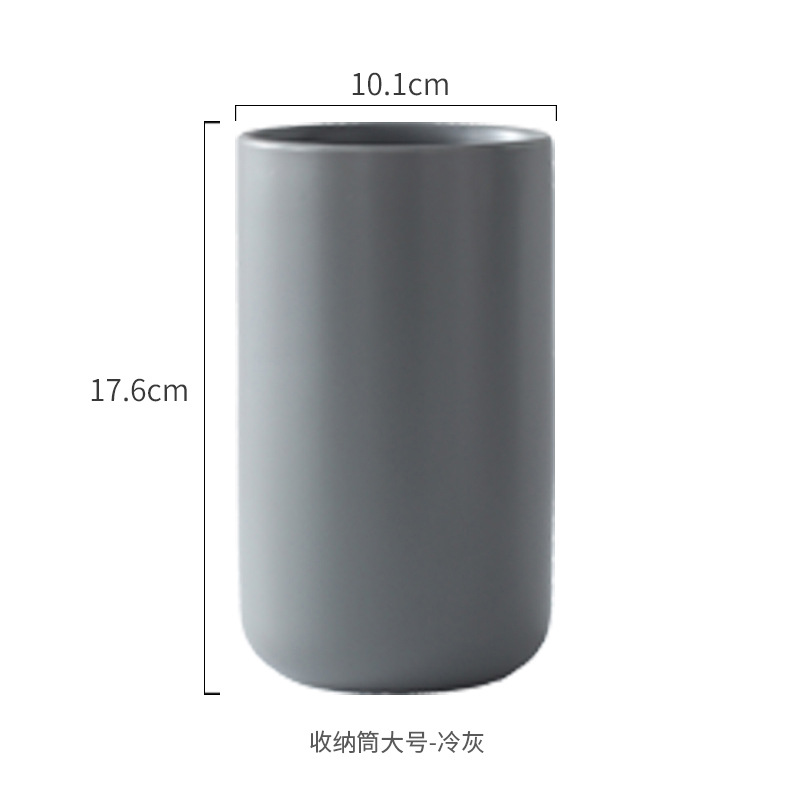 Tubo de almacenamiento grande-gris mate