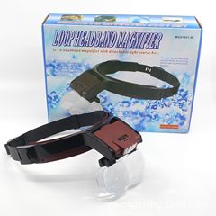 Crystal Glow Factory MG81001-B Helmet Magnifying LED Lamp Home Elderly Reading Magnifying Acrylic Lens