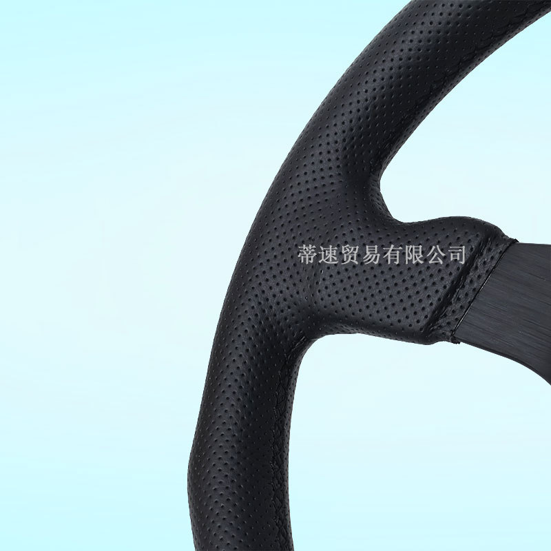 Factory Direct Sale Modified Momo Steering Wheel 14inch Embroidered Steering Wheel Competition Perforated Leather 350mm