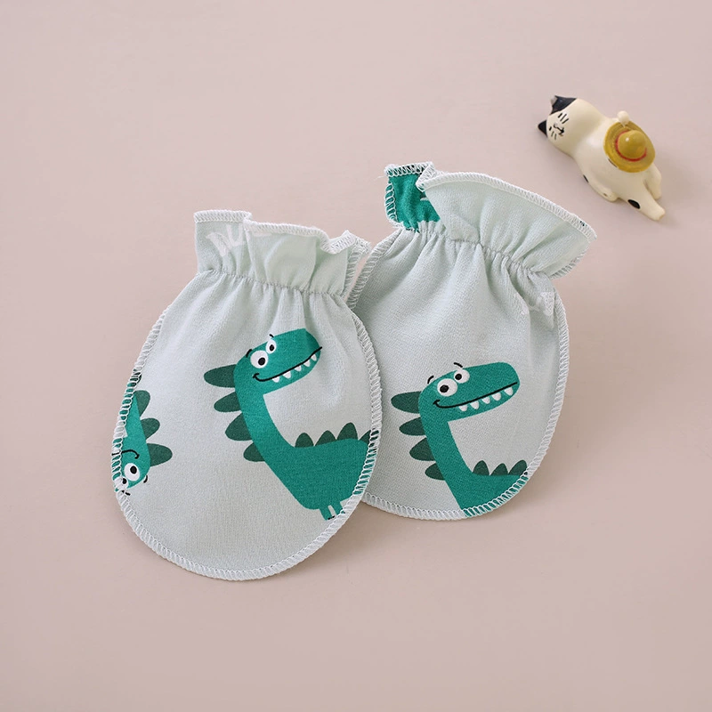 Детские перчатки против царапин, грызущие перчатки из чистого хлопка, маленькие перчатки для новорожденных, защита рук 0-3 месяца