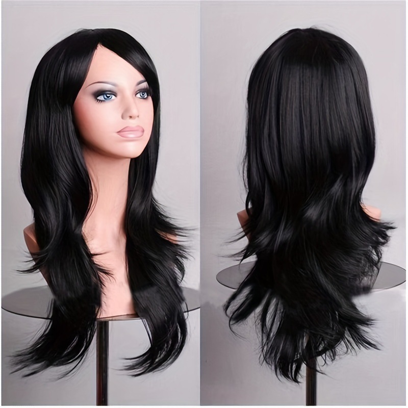 Parrucca capelli sintetici per cosplay colorata riccia alla moda_voghion.com
