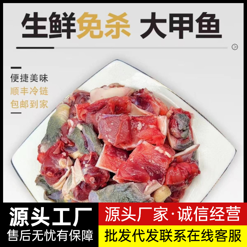 新鲜甲鱼切块去皮3斤装放养生态王八鳖肉真空速冻养生顺丰包邮