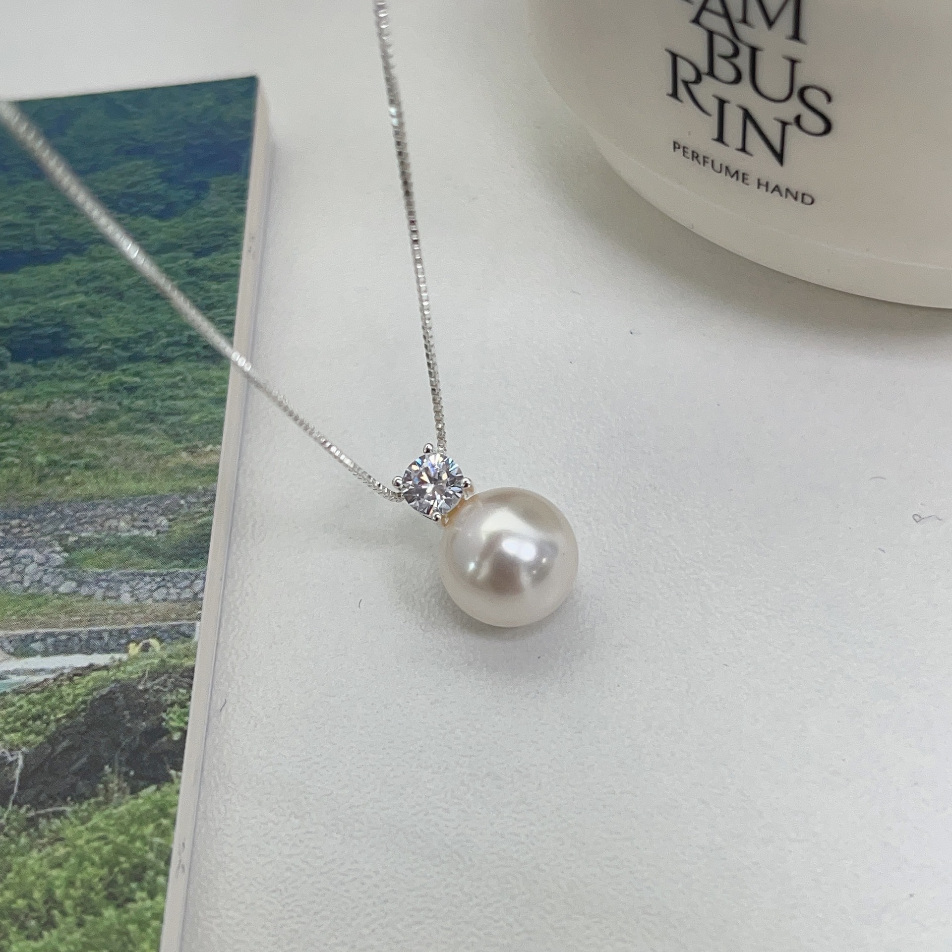5g Weight Zircon Inlay Material Pendant Necklace Classification 925 sterling silver Chain Material 1 Piece Quantity 925 Sterling Silver Zircon Inlay Round Pendant Necklace