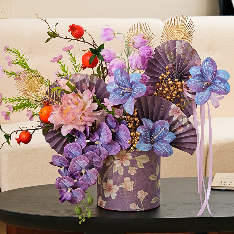 2024 Año Nuevo Festival suministros al por mayor bendición cubo decoración simulación Holly material paquete Primavera Festival mano regalo cubo acabado producto