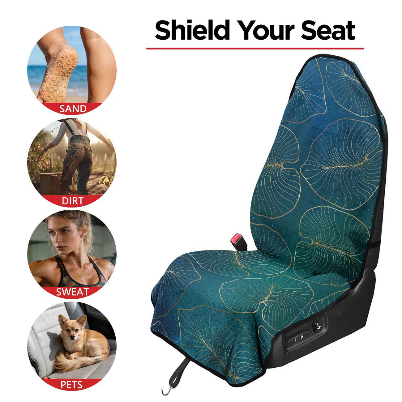 Car seat towel cover front seat protector suitable for gym and exercise, universal for all seasons, car use 132