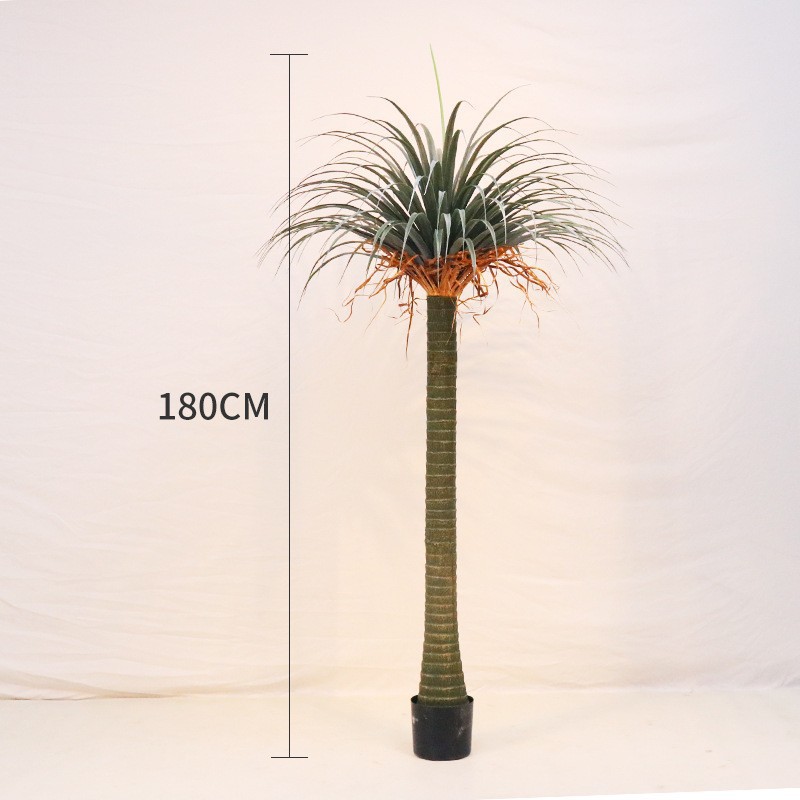 Simulación de plantación verde de plátano de bambú de tortuga grande planta de plantación de ventana interior diseño de ángulo de planta de árbol falso paisajístico