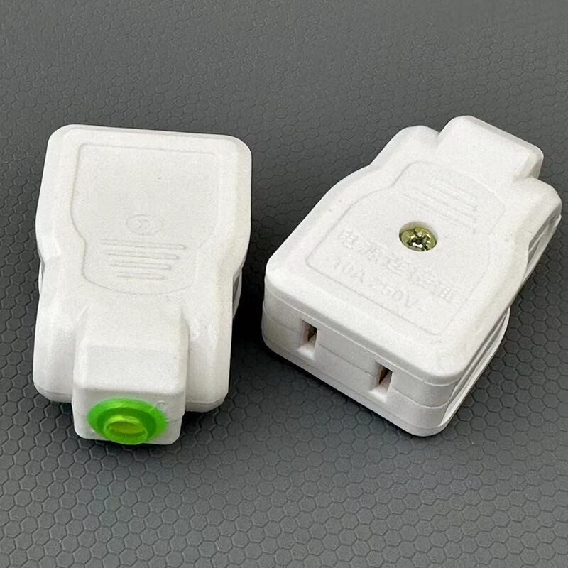 Multi-function power female plug socket monitoring household appliance wire fiberglass two-hole two-pin male extension connector