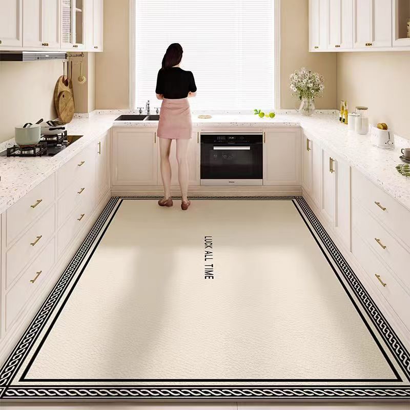 Alfombrilla especial para cocina, impermeable y a prueba de aceite, pvc, tapete de cuero para el hogar, tapete antideslizante y antisucio para el vestíbulo
