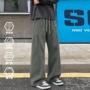 宽松男款直筒秋冬季冲锋裤