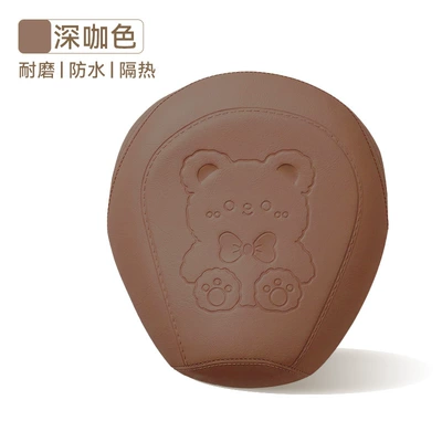 All Seasons Wear-Resistant Leather Electric Vehicle | Electric car cushion - bear-brownfront-seat-cover-nothing
