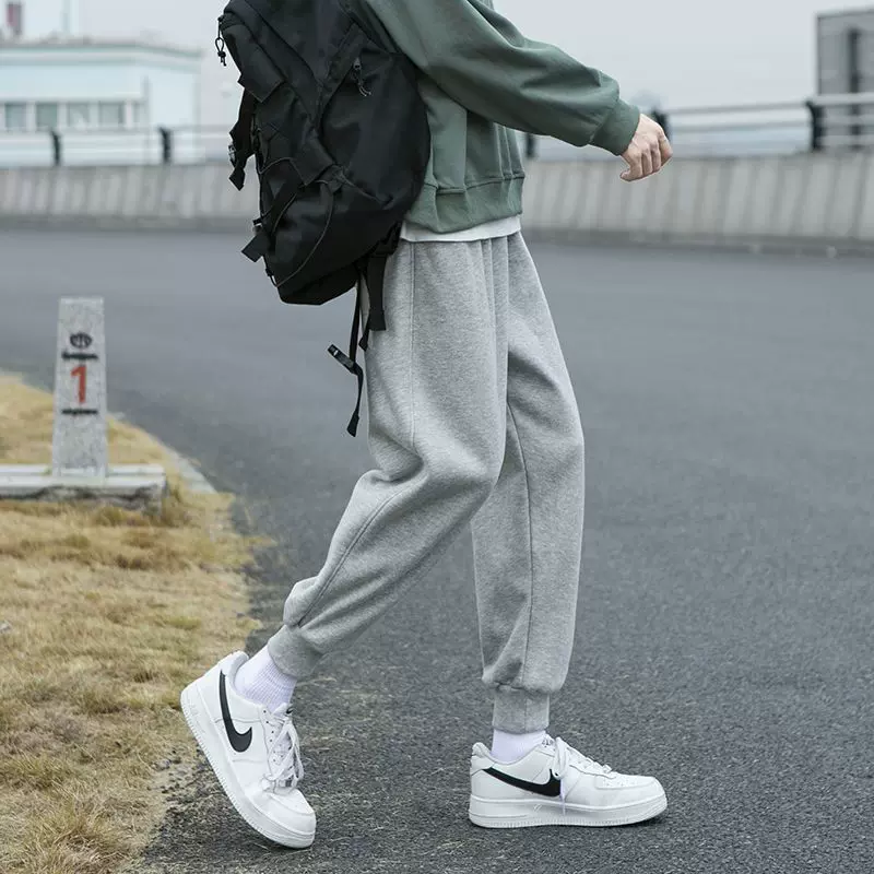 春夏新款男士休闲裤薄款卫裤宽松束脚运动裤韩版潮流百搭长裤批发