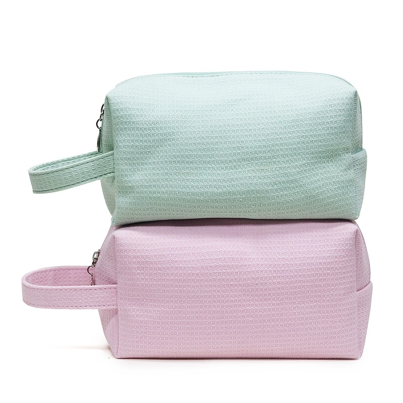 Cotton cosmetic bag, handheld travel bag, high quality capacious organizer bag, for import, wholesale