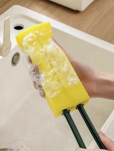 New multi-functional double-head cleaning cup brush extended cup cleaning brush creative kitchen dishwashing brush teapot to remove stains cloud
