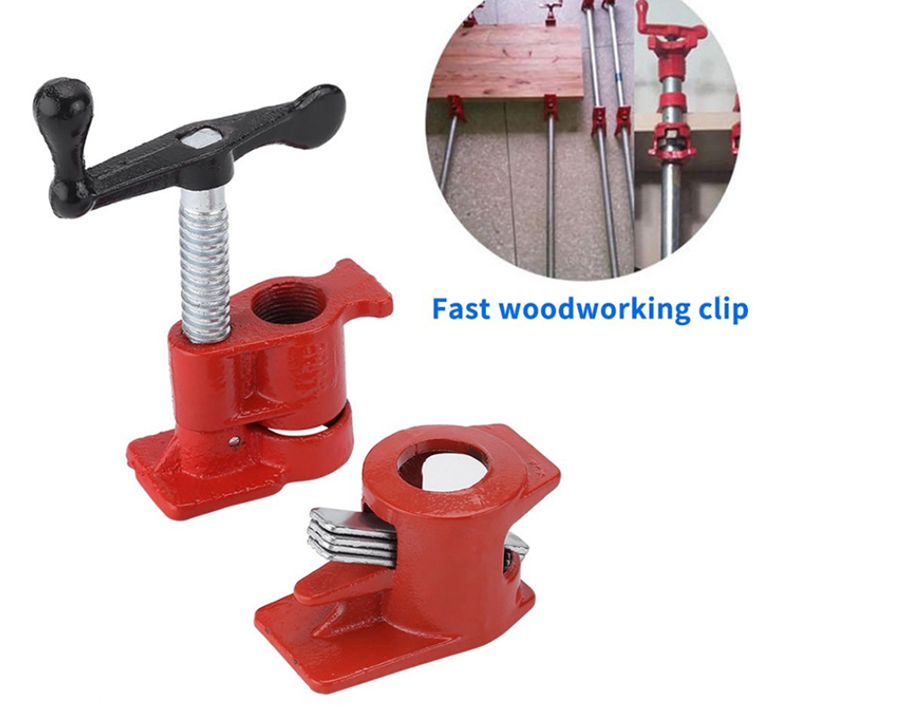 木工夹跨境厂家直销 1/2管夹器 4分水管夹，拼板夹，