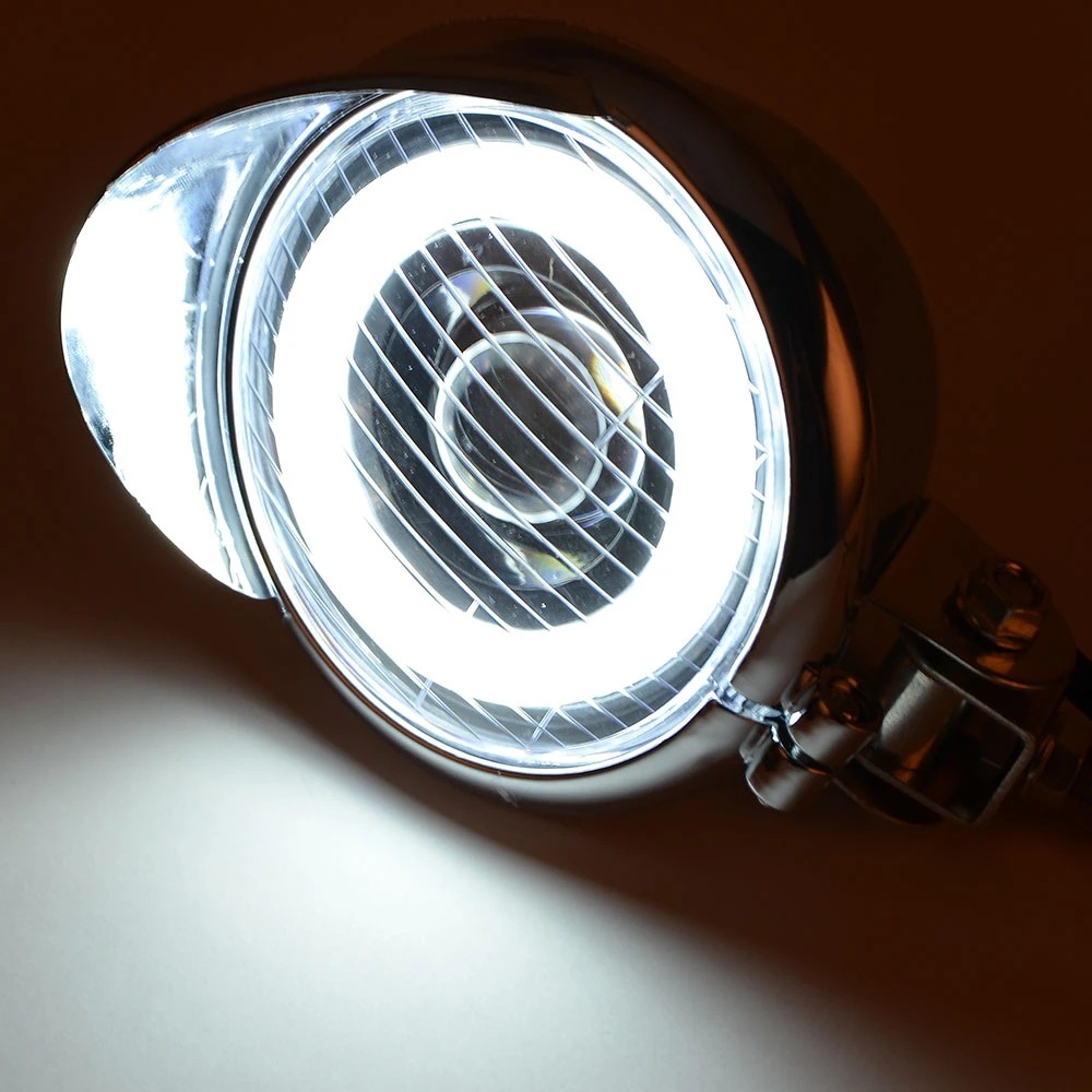 Motorcycle accessories Harley Cruise Prince modified universal retro type installation auxiliary small fog lamp spotlight