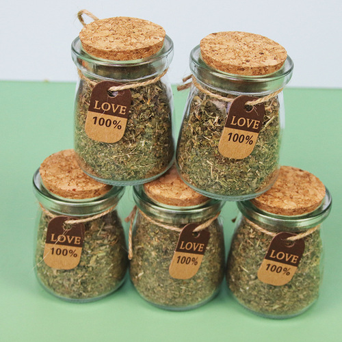 Cat mint bottled crushed leaves promote digestion and eliminate hair balls mint powder cat snacks manufacturer cat snacks wholesale