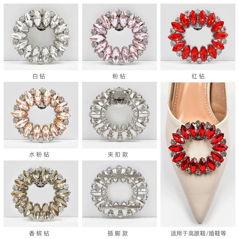 2025 новых кроссовых стразовых пряжок для обуви, цветочные пуговицы, декоративная фурнитура для одежды